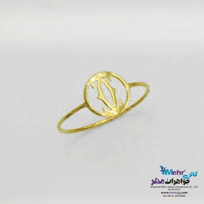 انگشتر طلا - طرح چنل-MR0897